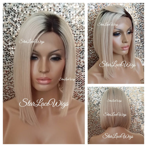Yaki Straight Indian Remy Lace Front Wig - Stock - Brandy
