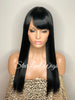 Long Straight Wig With Chinese Bangs - Egypt