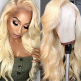 Human Hair Lace Front Wig 13x4 Body Wave Blonde #613 - Summer
