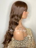 Long Wavy Brown Wig With Chinese Bangs - Ginny