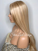 Lace Front Wig Synthetic Blonde Straight Side Part Layers - Sunny