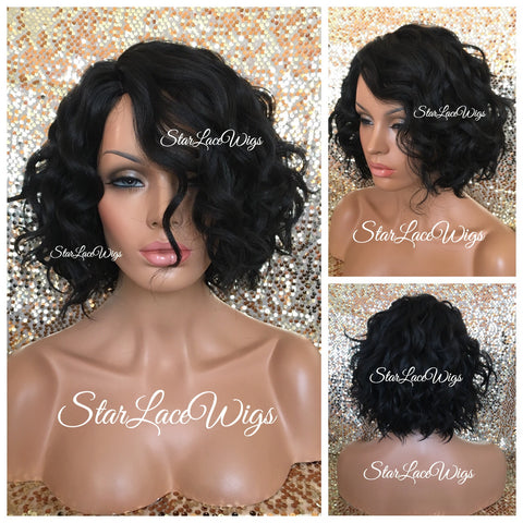 Synthetic Curly Full Wig Blonde Dark Roots Shoulder Length - Dina