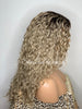 Lace Front Wig Dirty Ash Blonde Dark Roots Long Wavy Side Part - Daria