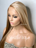 Lace Front Wig Synthetic Blonde Straight Side Part Layers - Sunny