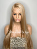 Lace Front Wig Synthetic Blonde Straight Side Part Layers - Sunny