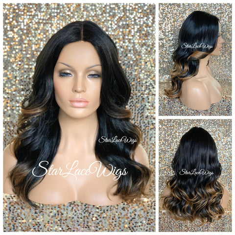 Long Faux Locs Lace Front Wig 4x4 Parting Space Swiss Lace - Lana