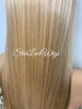 Lace Front Wig Synthetic Blonde Straight Side Part Layers - Sunny