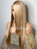 Lace Front Wig Synthetic Blonde Straight Side Part Layers - Sunny