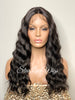 Lace Front Wig Long Wavy Middle Part Black - Morgan