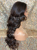 Lace Front Wig Long Synthetic Curly Layers Brown #4 Highlights #30 - Fawn