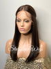 Long Lace Front Wig Brown #4 Straight (6x13) Parting Space - Halle