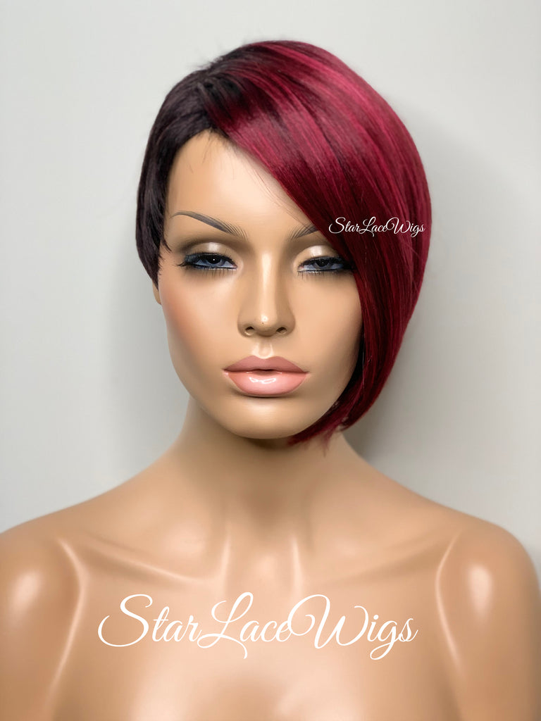 Asymmetrical wigs outlet with bangs