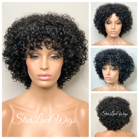 Synthetic Full Wig Curly Blonde Brown Mix - Brooklyn