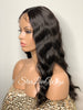 Lace Front Wig Long Wavy Middle Part Black - Morgan