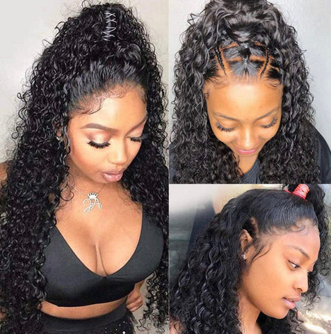 Curly Indian Remy Lace Front Wig - Stock - Bianca