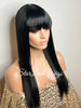 Long Straight Wig With Chinese Bangs - Egypt