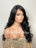 Long Curly Synthetic Lace Front Wig Layers Bangs - Kennedy