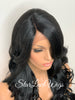 Long Curly Synthetic Lace Front Wig Layers Bangs - Kennedy