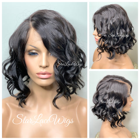 Lace Front Wig Long Synthetic Straight Layers Auburn Middle Part - Mayra