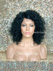 Lace Front Wig Short Curly Synthetic Bob Side Part Bangs - Louise