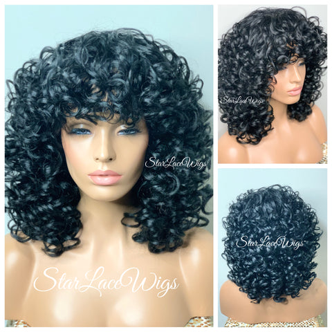 Long Full Wig Synthetic Wavy Dark Ash Blonde Middle Part Bangs - Cintia