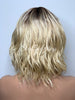 Blonde Wavy Bob Wig with Bangs Rooted - Maryanne