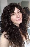Full Wig With Bangs Curly Layers - Annie